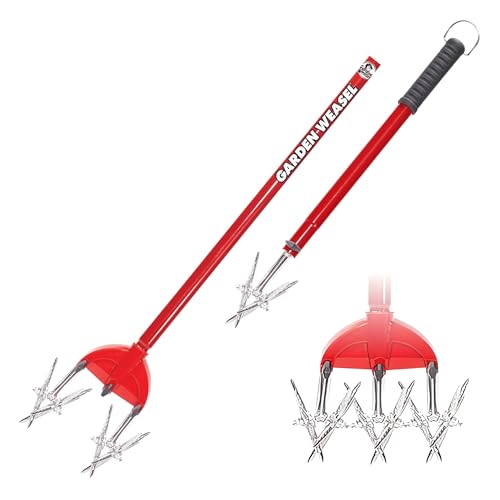 Rotary Hand Cultivator Tiller for Aerating Weeding Planting