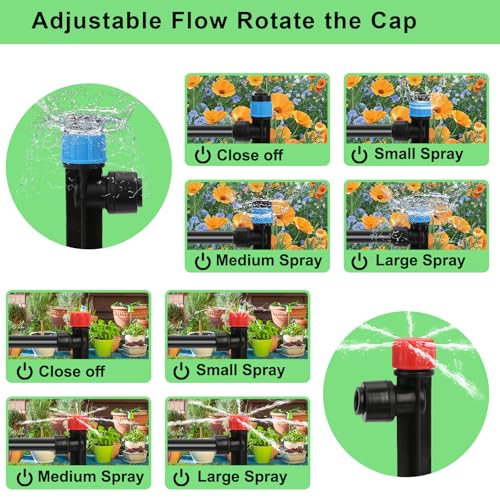 250FT Drip Irrigation System for Garden (136 Count)