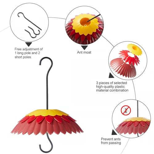 8" Hummingbird Feeder Rain Guard Dome Cover (2 Count)