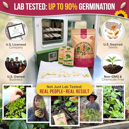 20 Vegetable Seeds Variety Pack (20 Count)