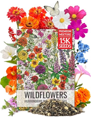 Flower Seeds Hummingbird and Butterfly Mix 1 Ounce Bulk Pack
