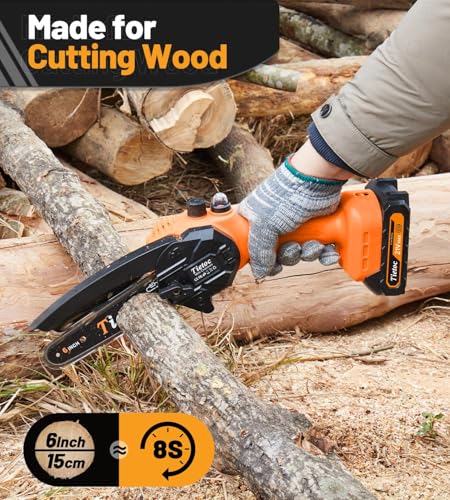 Mini Chainsaw 6 Inch Cordless