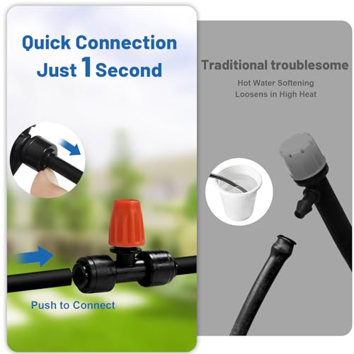 Misting Drip Irrigation System for Garden Watering