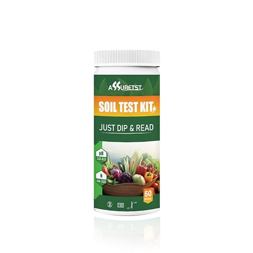 2‑in‑1 Soil pH and Nitrogen Test Strips (50 Count)