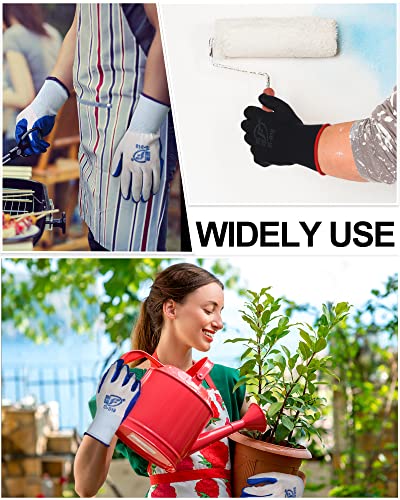 48 Pairs Gardening Gloves for Men Women Rubber Coated Safety Work Gloves Bulk for Gardening Construction Work (48 Count)