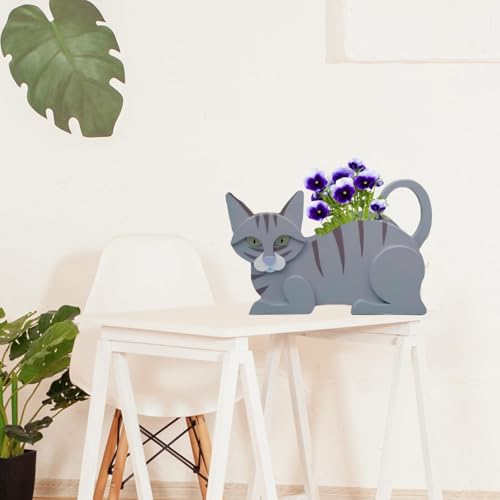 Blue Cat Planter Pots