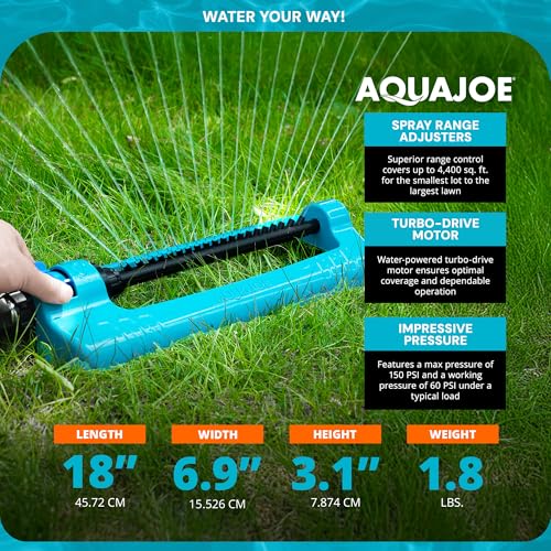 Oscillating Sprinkler with Metal Ground Spike