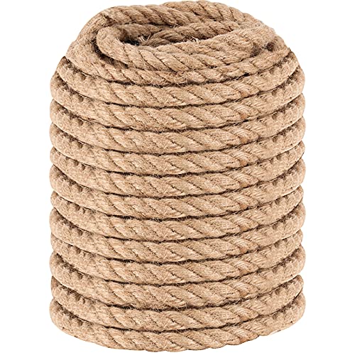 1 2 Inch 164 Feet Natural Jute Rope (164 Foot)