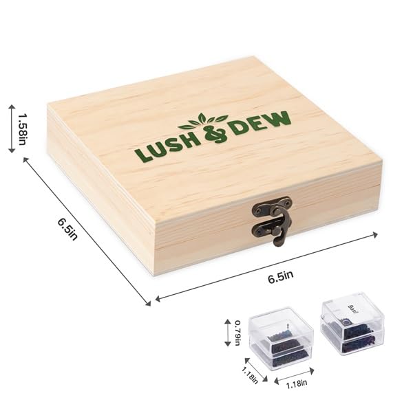 Lush&Dew Culinary Herbs Garden Seed Bank (16 Count)