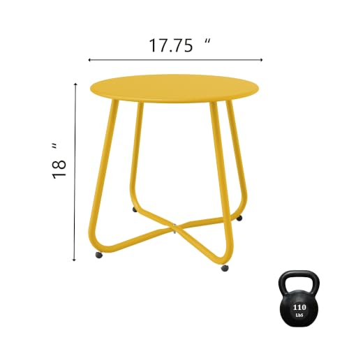 Patio Side Table (Yellow)
