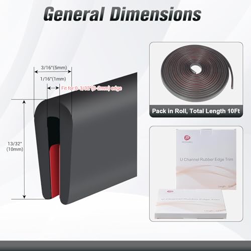1 16" Rubber Edge Trim (10 Foot)