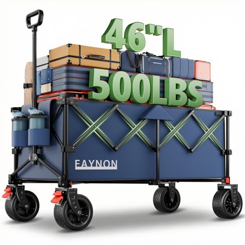 46" L Collapsible Foldable Extended Wagon (Blue)