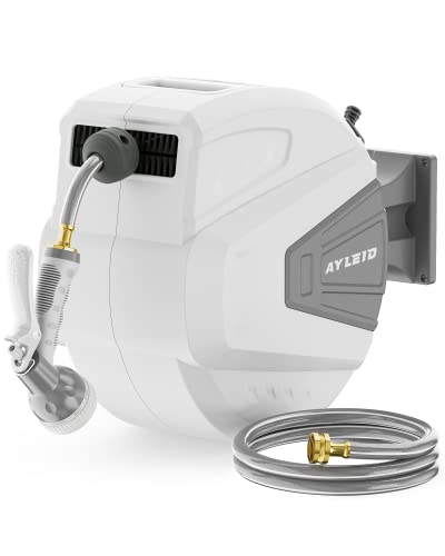 Retractable Rubber Hybrid Garden Hose Reel