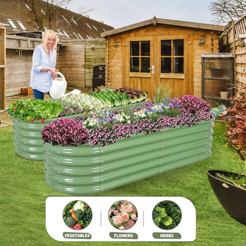 Galvanized Raised Garden Bed Outdoor