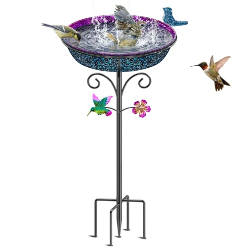 Metal Bird Bath for Outside
