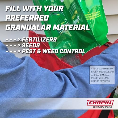 84700A 25 Pound Professional Handheld Bag Seed spreader with Waterproof Bag