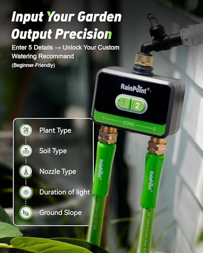 Smart Water Timer (Green / 2-Zone Without Gateway)