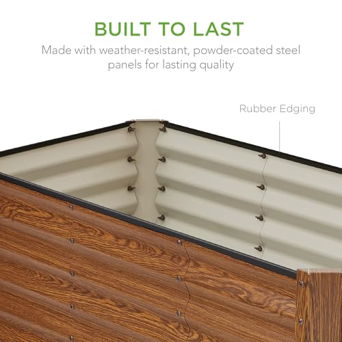 4x2x2ft Outdoor Metal Raised Garden Bed