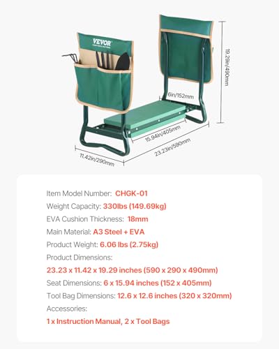 Garden Kneeler and Seat Heavy Duty