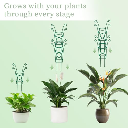 12 Pack Stackable Plant Trellis for Potted Plants