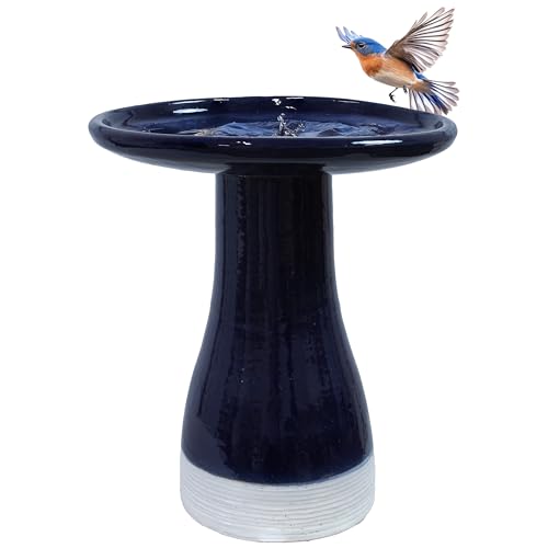 Sunnydaze Ceramic Bird Bath for Outside