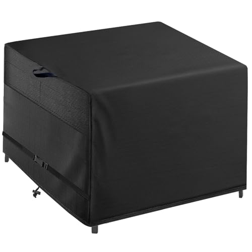 Outdoor Patio Square Table Cover 38 inch Black Heavy Duty Waterproof Cover