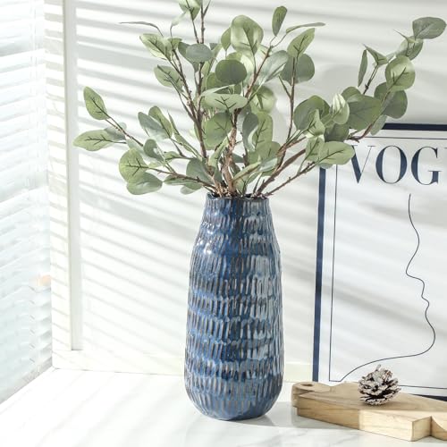 Blue Ceramic Vase for Home Decor