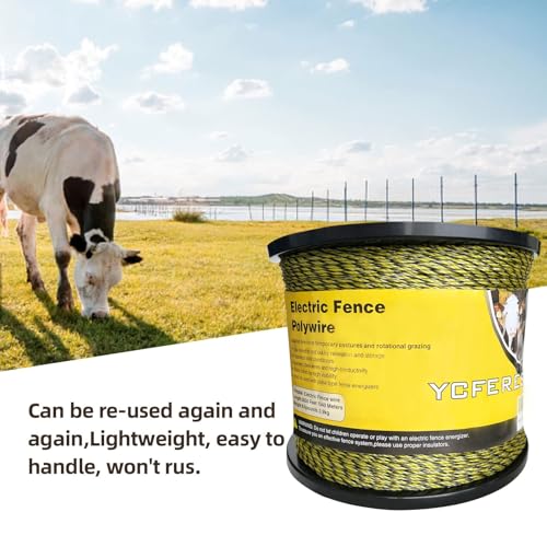 Upgraded Electric Fence Polywire 5050 Feet 1540 Meters