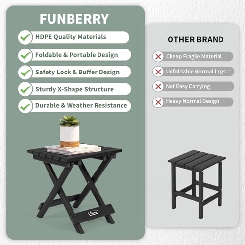 Outdoor Folding Adirondack Side Table