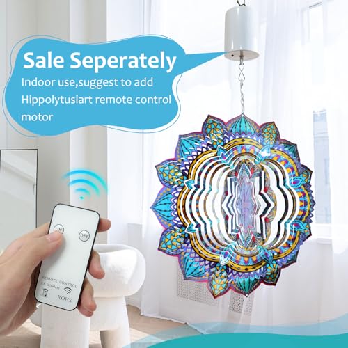 Wind Spinner Mandala Colorful Lily (009-9bule Mandala Colorful Lily)