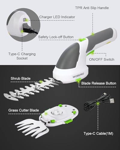 7.2V Cordless Grass Shear & Shrubbery Trimmer