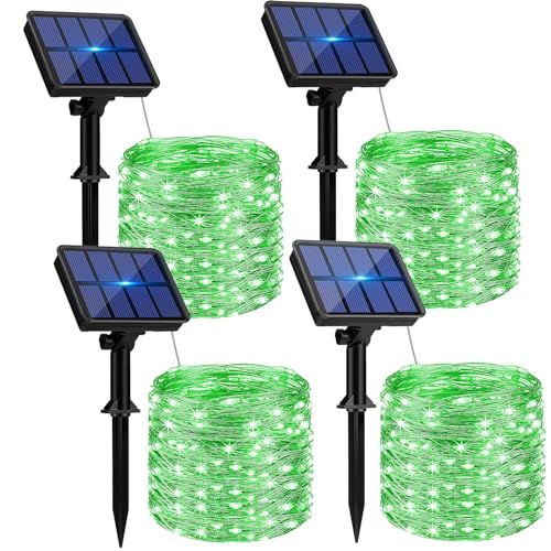 Green Solar Halloween String Lights Outdoor 4 Pack (4 Count)