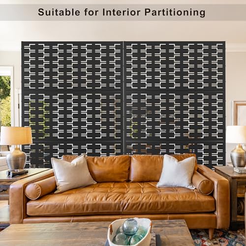 Metal Privacy Screen Outdoor 72" H×47" W (23.52 Sq Ft)