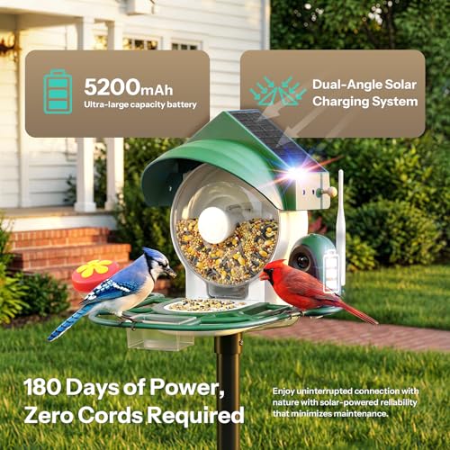 Smart Bird Feeder with Camera (52.96 Ounce)