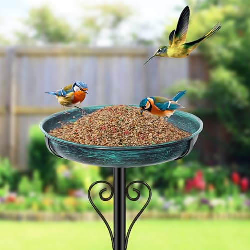 Metal Bird Bath for Outside