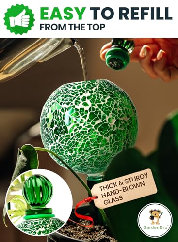 16 Oz Plant Watering Globes (Mosaic (1-Pack))