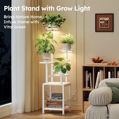 Plant Stand Indoor with Grow Light