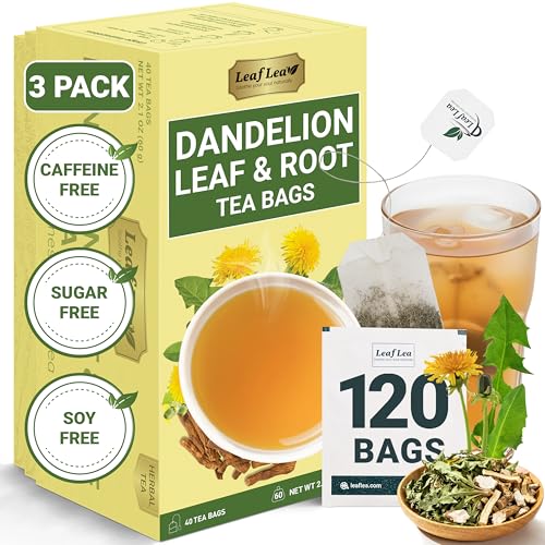 Dandelion Root & Leaf Tea Bags (40 Count (Pack of 3))