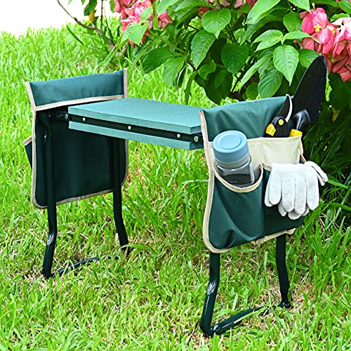 Upgraded Garden Kneeler and Seat with Thicken & Widen Soft Kneeling Pad