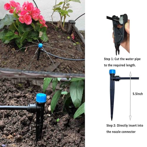Drip Irrigation System with Water Timer for Garden