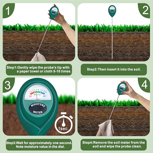 Long Probe Plant Soil Moisture Meter