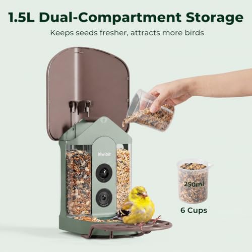 Solar Smart Bird Feeder with Camera