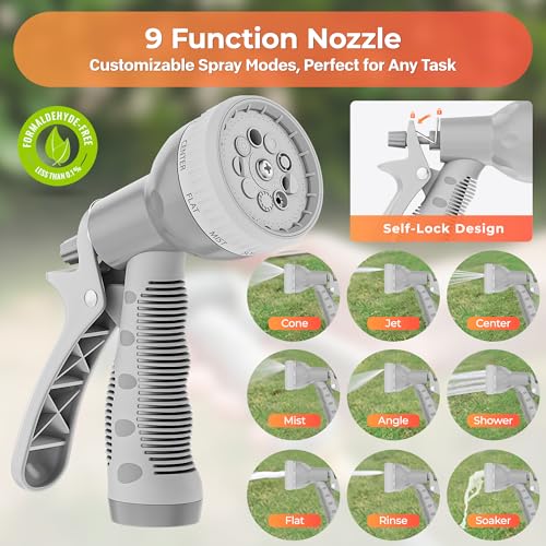 Retractable Rubber Hybrid Garden Hose Reel