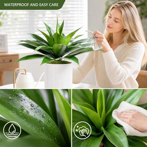 28 Inch Artificial Agave Plants Outdoor Set of 2 (2 Count)