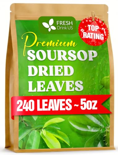 240+ Premium Soursop Graviola Dried Leaves Tea (240 Count)