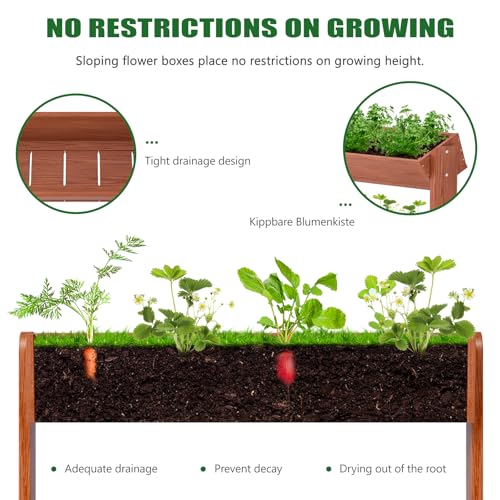 Wood Vertical Raised Garden Bed
