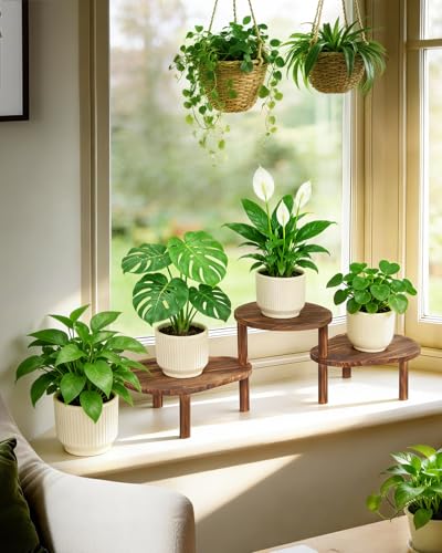 3 Tier Convex Corner Plant Stand Indoor