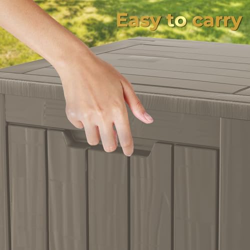35 Gallon Lockable Resin Deck Box