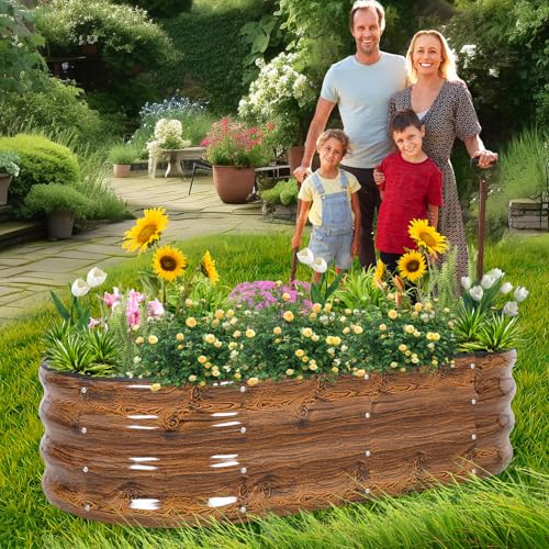 Galvanized Raised Garden Bed Outdoor (2 Count)