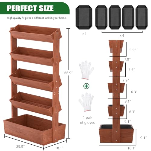 Wood Vertical Raised Garden Bed